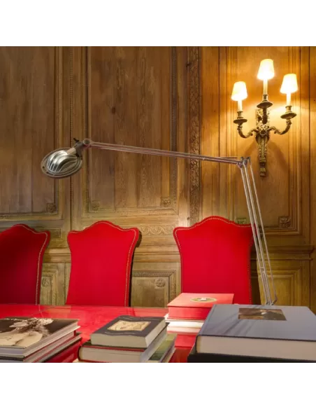 Luceplan d12elpi berenice - mesa 35w 12v gy6,35 plata sin reflector